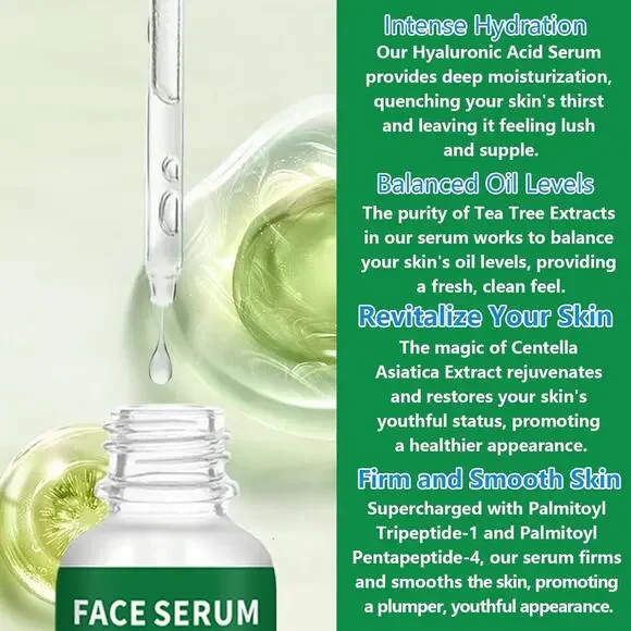 LAKIBOLE 3 Pack 2% Hyaluronic Acid Serum with 4% Tea Tree Extracts (2-Pack) - Picture 4 of 8